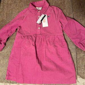 Vineyard Vines toddler girls corduroy shirt dress DAHLIA